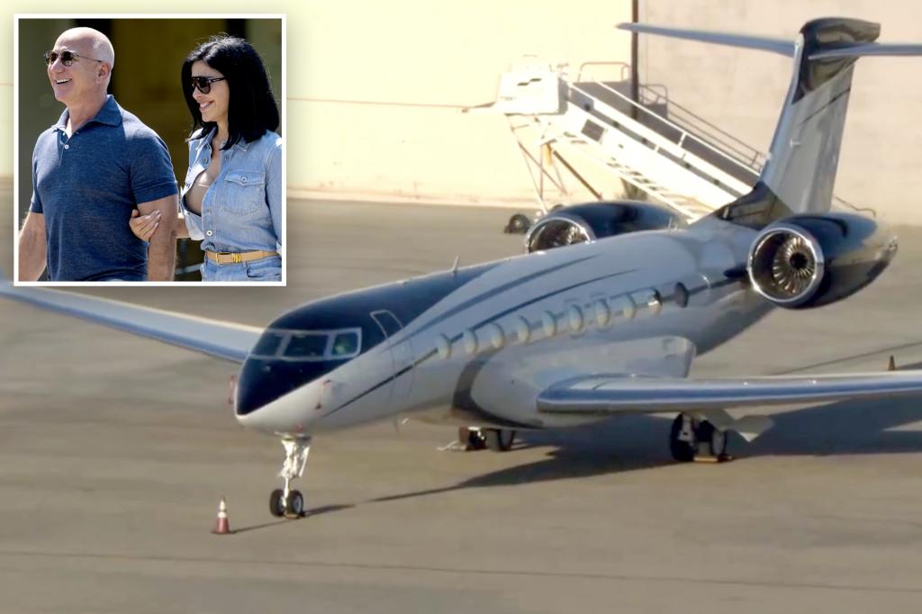 Jeff Bezos' $80 million private jet approaching the speed of sound spotted at LA airport